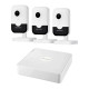 Комплект IP-відеонагляду на 3 камери Hikvision IP-Video Kit 3x4Mp (C) Mic WiFi: 3 внутрішні 4Mp Wi-Fi відеокамери + 4-канальний 6Mp відеореєстратор