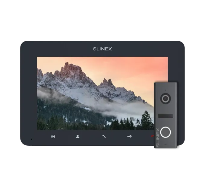 Slinex SM-07MN Graphite + ML-17HD Graphite Комплект відеодомофона Slinex SM-07MN Graphite + ML-17HD Graphite Комплект відеодомофона