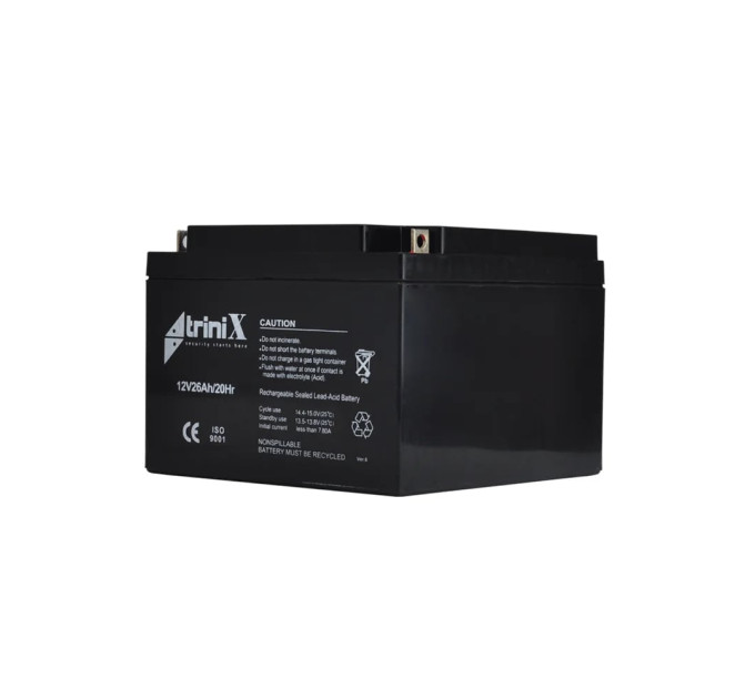 Аккумуляторная батарея 12В 26Ач Trinix 12V26Ah/20Hr AGM свинцово-кислотная Аккумуляторная батарея 12В 26Ач Trinix 12V26Ah/20Hr AGM свинцово-кислотная