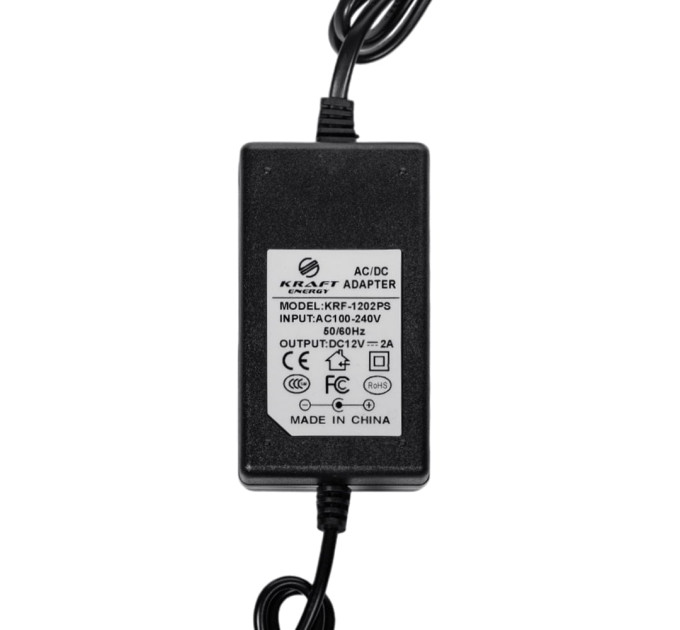 Блок живлення KRF-1202PS Kraft 12V/2A
