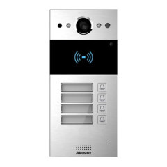 IP-видеопанель на 4 абонента 2Mp Akuvox R20B SIP со считывателем EM-Marine/Mifare/NFC