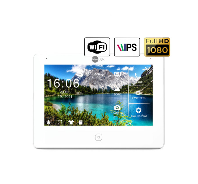 Відеодомофон ALPHA HD WF WHITE Neolight