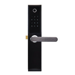 Замок биометрический автономный Trinix TRL-5104BTF Black Right с Bluetooth, считывателем отпечатков пальцев и карт Mifare