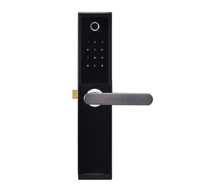 Замок биометрический автономный Trinix TRL-5104BTF Black Right с Bluetooth, считывателем отпечатков пальцев и карт Mifare Замок биометрический автономный Trinix TRL-5104BTF Black Right с Bluetooth, считывателем отпечатков пальцев и карт Mifare