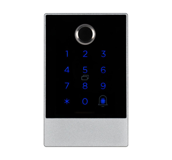 Клавиатура с Bluetooth, с контроллером, считывателем отпечатков пальцев и карт Mifare Trinix TRK-1106BTFW