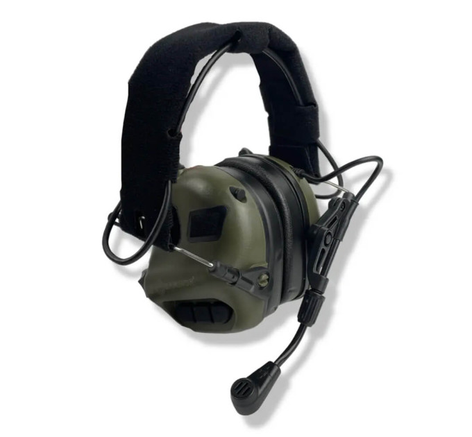 Активные защитные наушники Earmor M32 (FG) Olive с гарнитурой