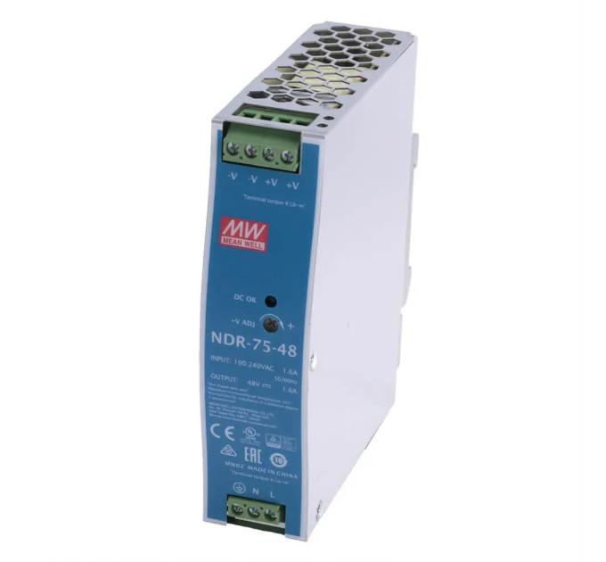 Блок живлення NDR-75-48 Mean Well на DIN-рейку