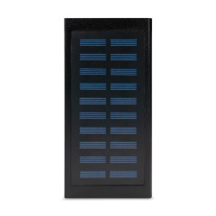 Повербанк с солнечной панелью 20000mAh Power Bank Kraft KPB-1020SLIM Black LED-фонарь
