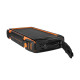 Повербанк с солнечной панелью 30000mAh Power Bank Kraft KPB-U1830FCSL Orange 18W QC2.0 LED-фонарь