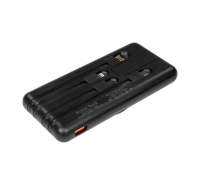 Повербанк 10000mAh Power Bank Kraft KPB-1110W Black беспроводная зарядка