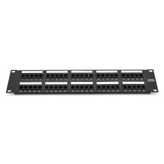 Патч-панель телефонная PiPo 50 портов UTP DUAL кат 3 19" 2U неэкранированная черная Патч-панель телефонная PiPo 50 портов UTP DUAL кат 3 19" 2U неэкранированная черная