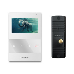 Комплект видеодомофона Slinex SQ-04M White + ML-16HR Black