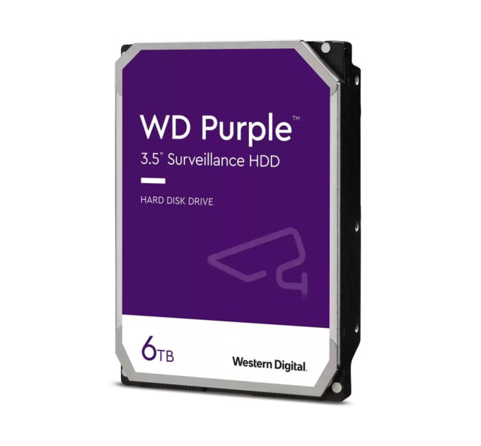 Жорсткий диск 3.5" 6TB 256MB Western Digital Purple WD64PURZ