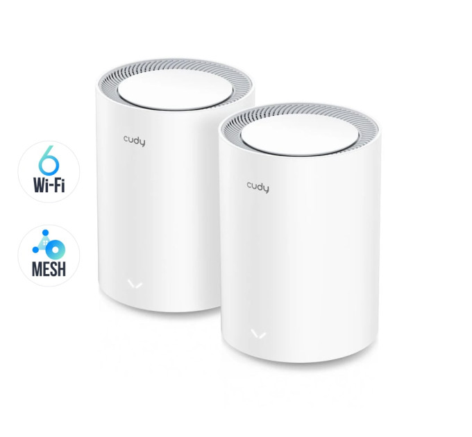 Маршрутизатор WiFi Mesh-система WiFi 6 Cudy M1800 (2-Pack) 2 штуки дводіапазонні гігабітні AX1800