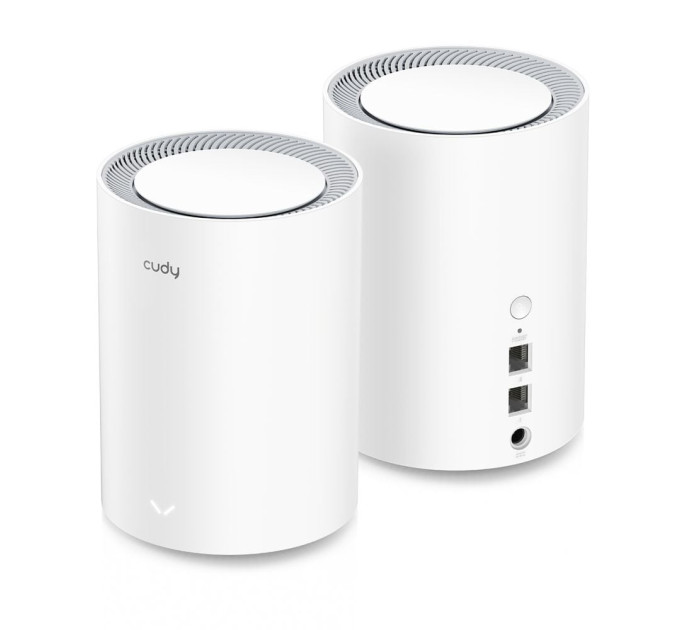 Маршрутизатор WiFi Mesh-система WiFi 6 Cudy M1800 (2-Pack) 2 штуки дводіапазонні гігабітні AX1800