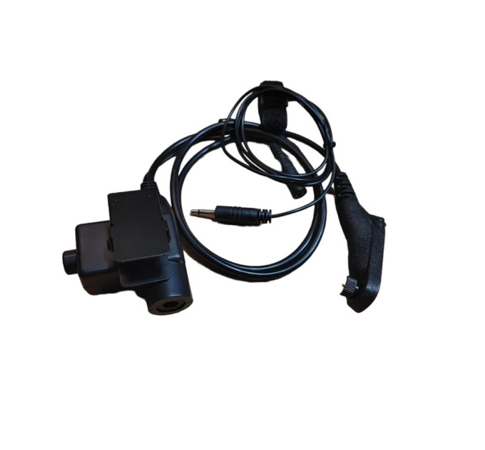 Кнопка PTT для радиостанций Motorola DP4400, DP4800 + пальцевая кнопка для наушников Earmor/Sordin/Peltor