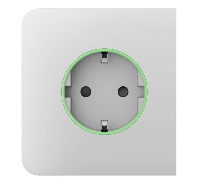 Фронтальная панель Ajax SideCover (smart) [type F] [55] ASP white/белая для умной розетки Outlet (type F)
