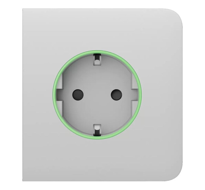 Фронтальная панель Ajax SideCover (smart) [type F] [55] ASP white/белая для умной розетки Outlet (type F)