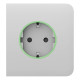 Фронтальная панель Ajax SideCover (smart) [type F] [55] ASP white/белая для умной розетки Outlet (type F)
