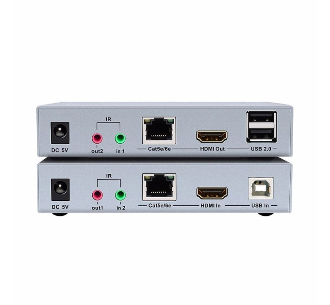 Подовжувач 4K HDMI і USB 2.0 KVM 100m Dtech DT-7051
