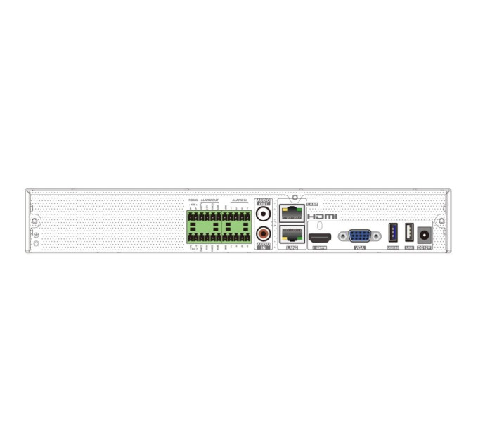 IP-відеореєстратор 8-канальний 16Mp TVT TD-3308H1-B2-B (160-160)