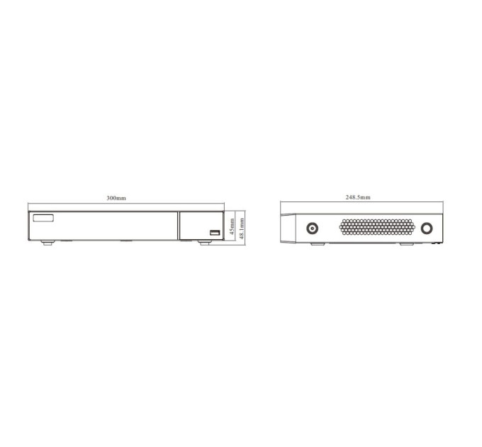 IP-відеореєстратор 8-канальний 16Mp TVT TD-3308H1-B2-B (160-160)