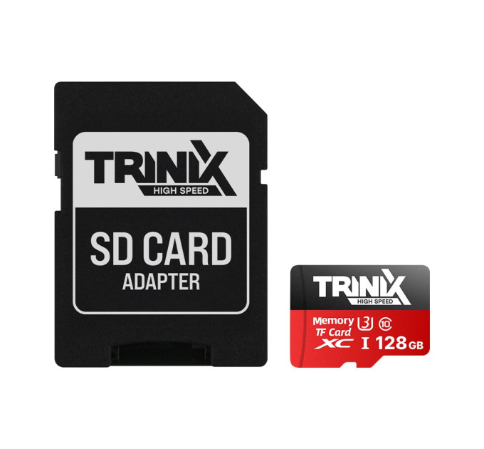 Карта памяти Trinix 128GB miсroSDXC с SD-адаптером U3 V30 A1