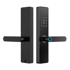 Замок биометрический автономный Trinix TRL-5101F Black L/R со считывателем отпечатков пальцев и карт Mifare