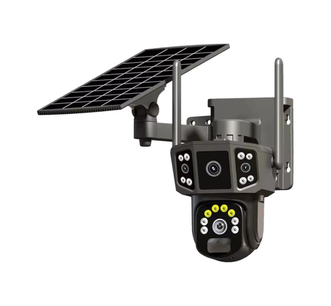 IP PTZ-відеокамера автономна з WiFi та сонячною панеллю 3Mp+3Mp Light Vision VLC-9230WIA/2C3S (Solar) f=4mm, на акумуляторних батареях