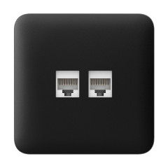 Фронтальна панель Ajax SoloCover (LAN) black/чорна для інтернет-розетки Outlet (LAN) Фронтальна панель Ajax SoloCover (LAN) black/чорна для інтернет-розетки Outlet (LAN)