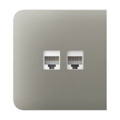 Фронтальна панель Ajax SideCover (LAN) olive/оливкова для інтернет-розетки Outlet (LAN)