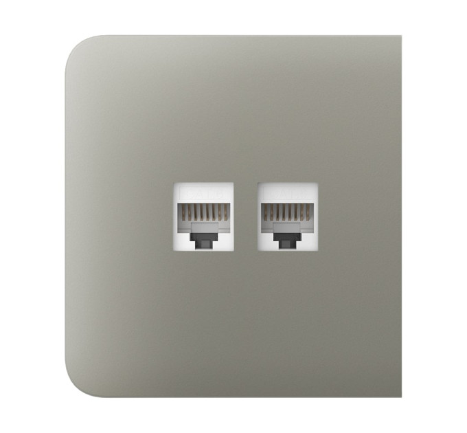 Фронтальная панель Ajax SideCover (LAN) olive/оливковая для интернет-розетки Outlet (LAN)