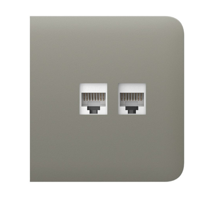 Фронтальная панель Ajax SideCover (LAN) olive/оливковая для интернет-розетки Outlet (LAN)