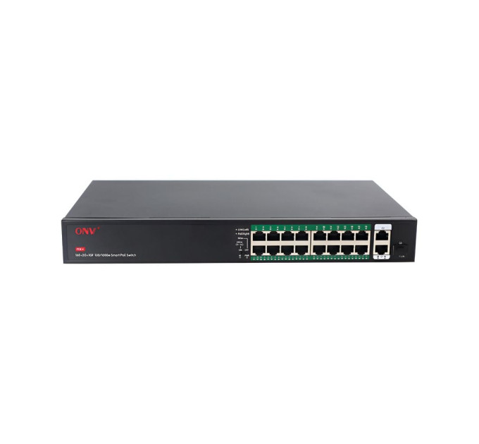 PoE-коммутатор неуправляемый 19-портовый ONV ONV-H1016PFD с 16 портами PoE