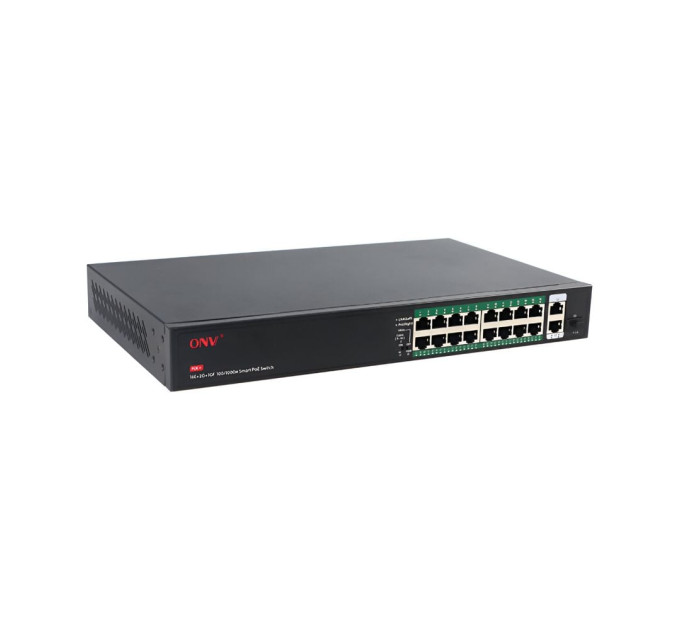PoE-коммутатор неуправляемый 19-портовый ONV ONV-H1016PFD с 16 портами PoE