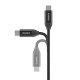 Кабель Choetech ХСС-1060 Black USB-C на USB-C PD3.1 240W 1m+2m, набор из 2 шт.