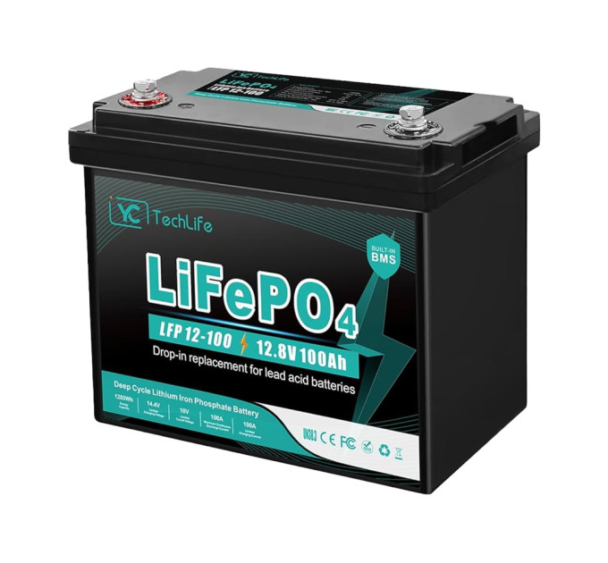 Акумуляторна батарея літій-залізо-фосфатна 12.8В 100А*год EverExceed LFP 12-100 (LDP 12-100) LiFePO4