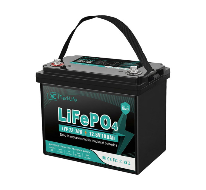 Акумуляторна батарея літій-залізо-фосфатна 12.8В 100А*год EverExceed LFP 12-100 (LDP 12-100) LiFePO4