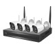 Комплект IP-видеонаблюдения с WiFi на 4 камеры TVT TD-P0804W1-001: 4 цилиндрические 4Mp WiFi IP-видеокамеры + 8-канальный 8Mp WiFi IP-видеорегистратор