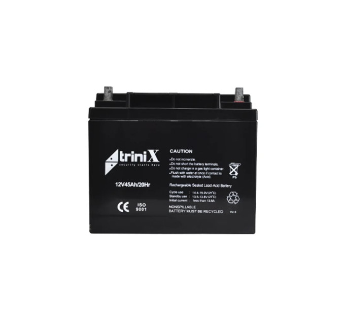 Аккумуляторная батарея 12В 45Ач Trinix 12V45Ah/20Hr AGM свинцово-кислотная