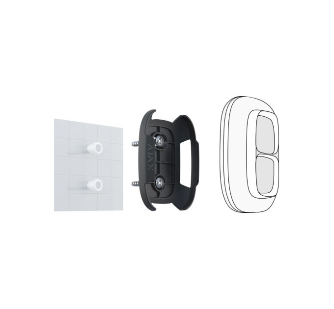 Тримач для тривожної кнопки Ajax Holder for Button/Double Button чорний