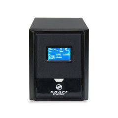 Источник бесперебойного питания Kraft KRF-B1000VA/600W(LCD)24V UPS под внешний аккумулятор