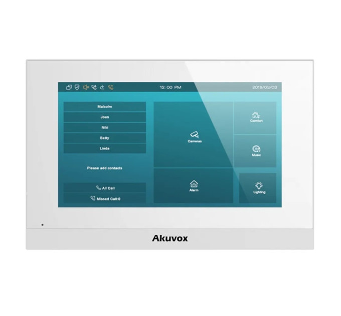 Відеодомофон 7” Akuvox C315S White SIP Android