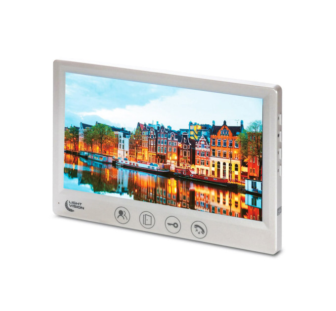 Відеодомофон 7" Light Vision AMSTERDAM FHD White
