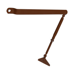 Коліно для доводчиків Dortec DT65ARM Brown з фіксацією дверей у відчиненому положенні