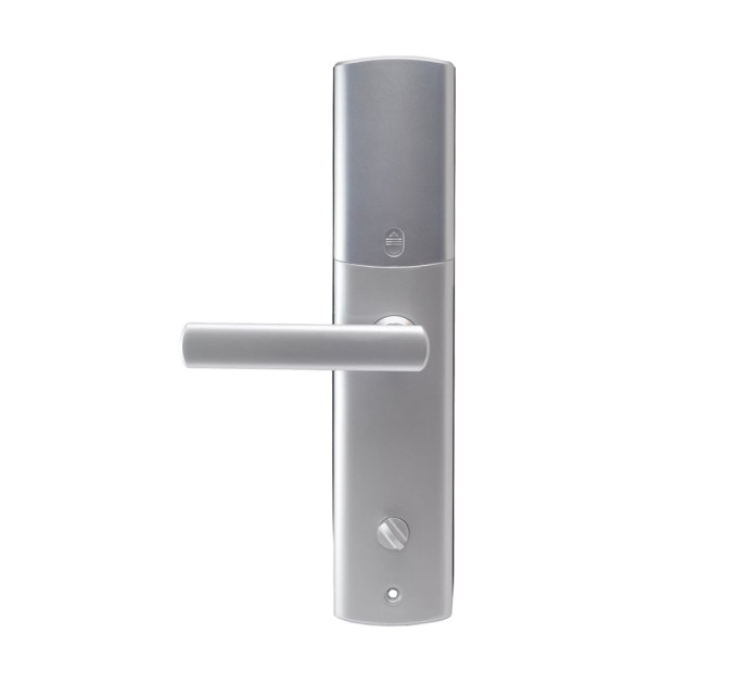 Замок биометрический автономный Trinix TRL-5111BTF Silver Right с Bluetooth, считывателем отпечатков пальцев и карт Mifare