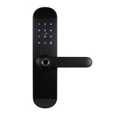 Замок биометрический автономный Trinix TRL-5103BTF Black Right с Bluetooth, считывателем отпечатков пальцев и карт Mifare