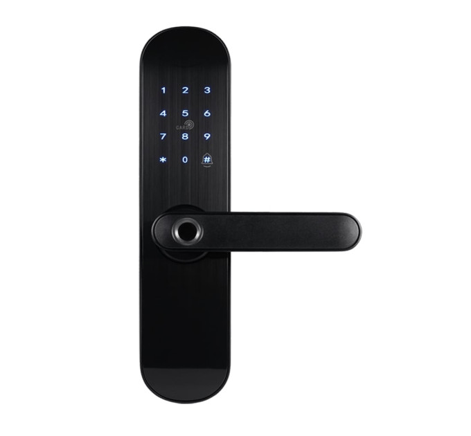Замок биометрический автономный Trinix TRL-5103BTF Black Right с Bluetooth, считывателем отпечатков пальцев и карт Mifare Замок биометрический автономный Trinix TRL-5103BTF Black Right с Bluetooth, считывателем отпечатков пальцев и карт Mifare