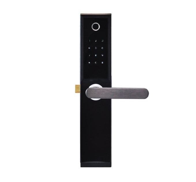 Замок биометрический автономный Trinix TRL-5104BTF Silver Right с Bluetooth, считывателем отпечатков пальцев и карт Mifare Замок биометрический автономный Trinix TRL-5104BTF Silver Right с Bluetooth, считывателем отпечатков пальцев и карт Mifare
