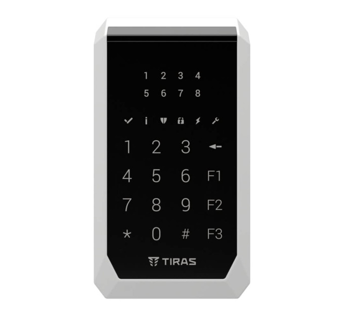 Клавіатура Tiras K-PAD8 Black на 8 індикаторів зон